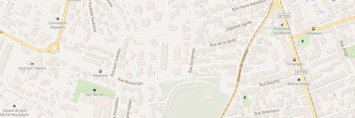 Plan du 81 Rue Bontemps à Talence