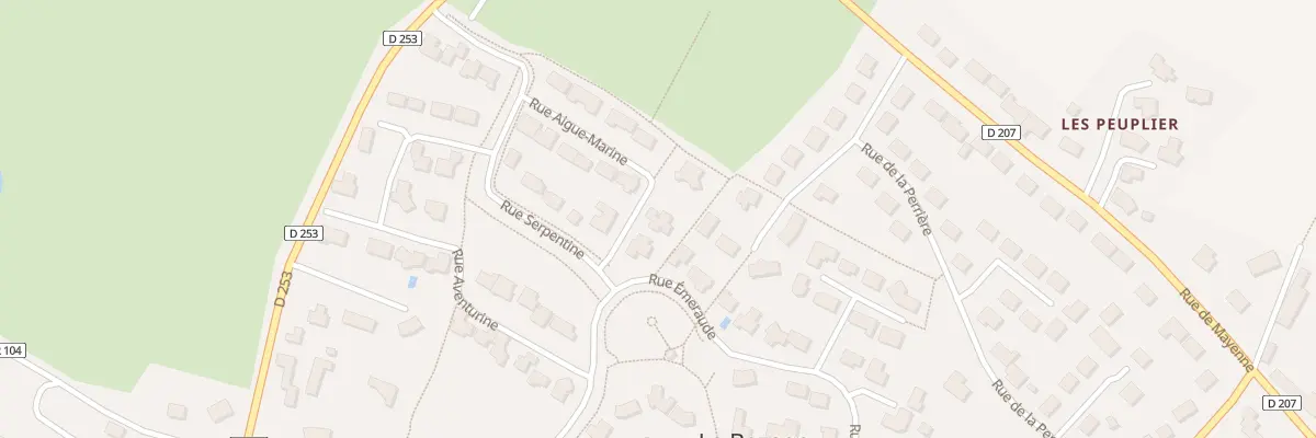 Plan du 3 Rue Aigue-Marine à La Bazoge-Montpinçon