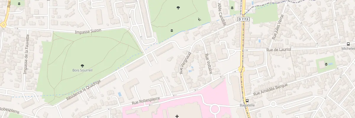 Plan du 7 Rue Vergniaud à Talence