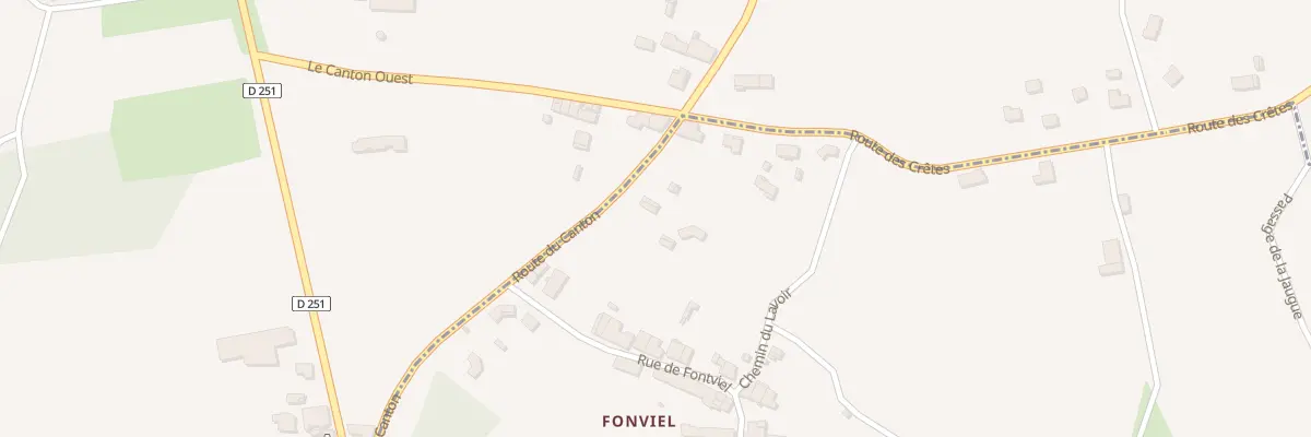 Plan du 6 Rte du Canton à Samonac