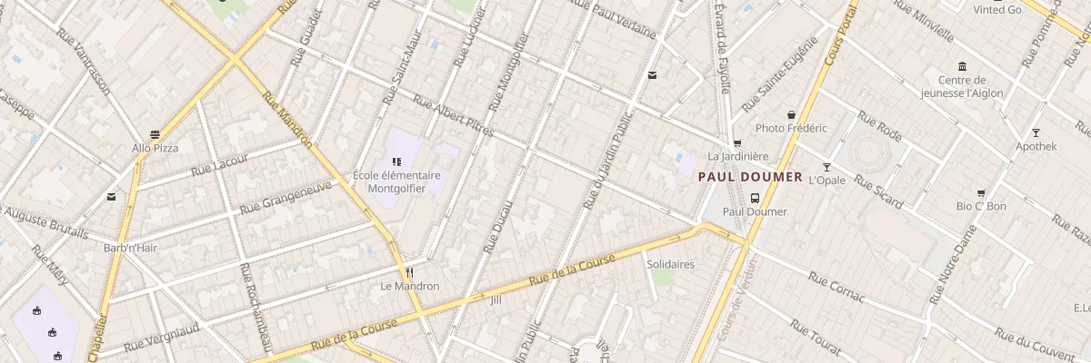 Plan du 36 Rue Albert Pitres à Bordeaux
