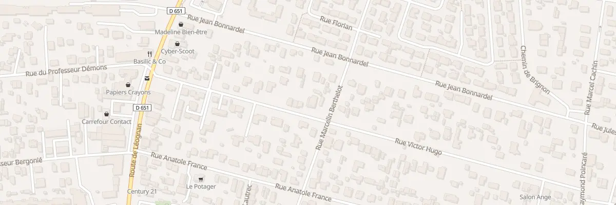 Plan du 22 Rue Victor Hugo à Villenave-d’Ornon