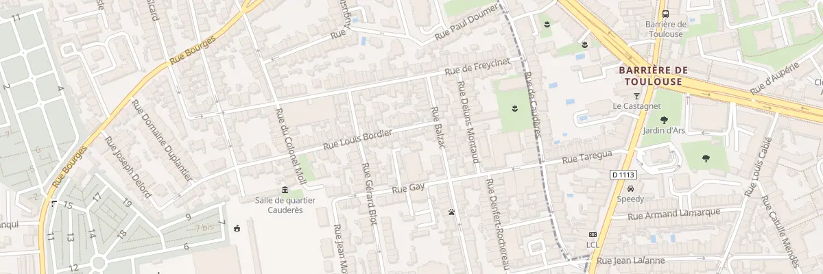 Plan du 6 Rue Louis Bordier à Talence