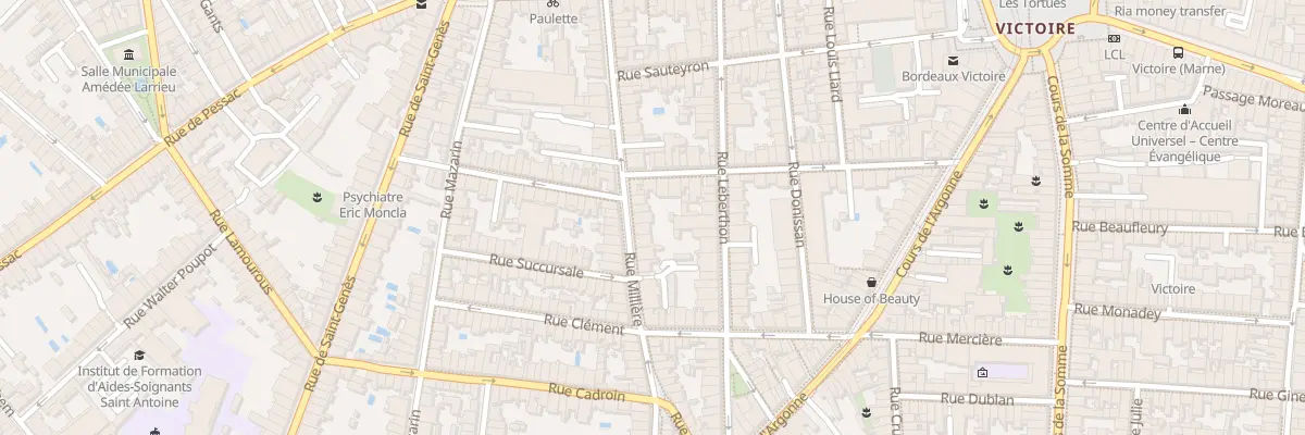 Plan du 42 Rue Millière à Bordeaux