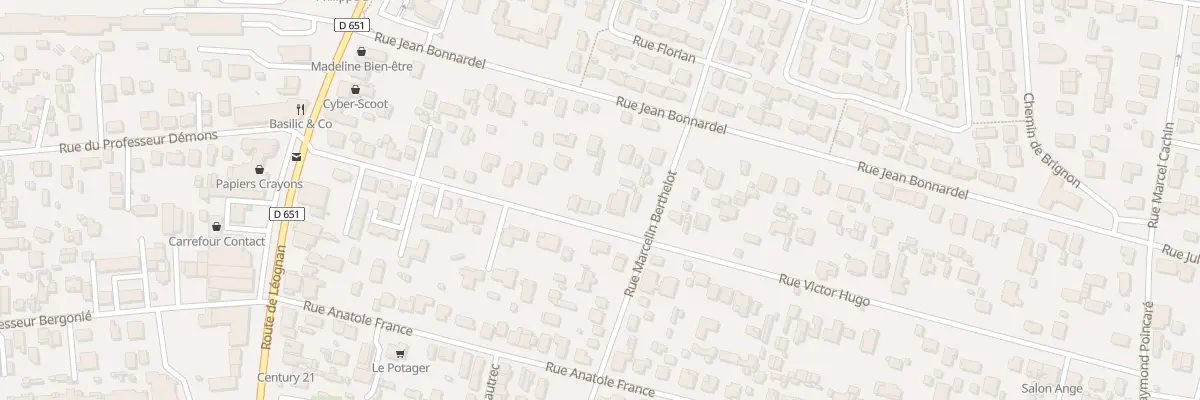 Plan du 20T Rue Victor Hugo à Villenave-d’Ornon