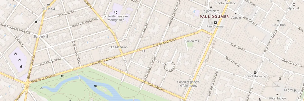 Plan du 38 Rue de la Course à Bordeaux