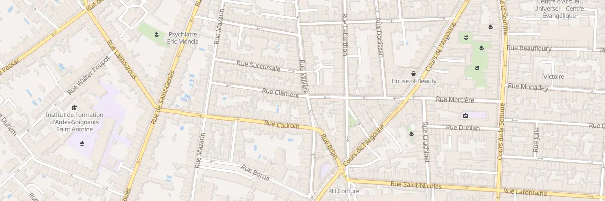 Plan du 43 Rue Clément à Bordeaux