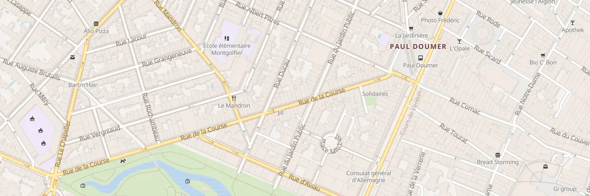 Plan du 35 Rue de la Course à Bordeaux