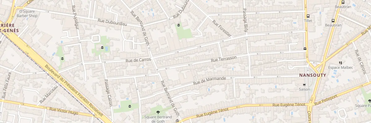 Plan du 87 Rue Terrasson à Bordeaux