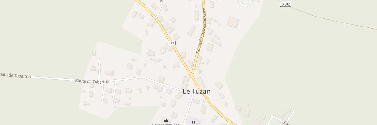 Plan du 32 Le Bourg-nord au Tuzan