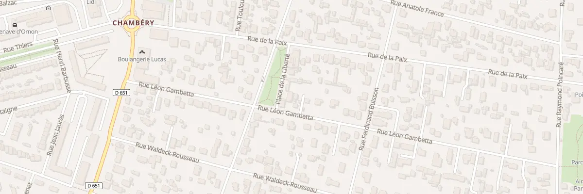 Plan du 24 Rue Léon Gambetta à Villenave-d’Ornon