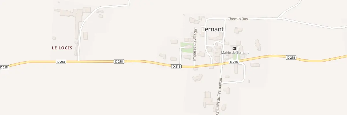 Plan du 5 Sen de l’Eglise à Ternant