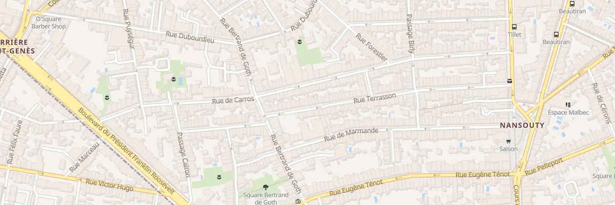 Plan du 89 Rue Terrasson à Bordeaux