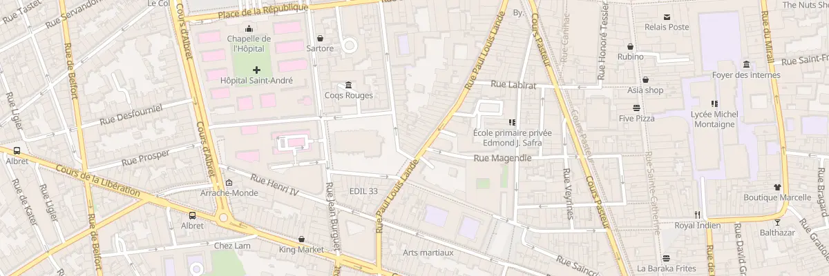 Plan du 63 Rue Paul Louis Lande à Bordeaux