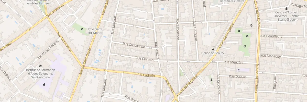 Plan du 61 Rue Millière à Bordeaux