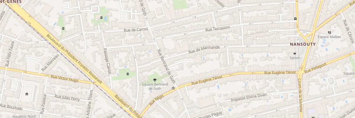 Plan du 96 Rue de Marmande à Bordeaux