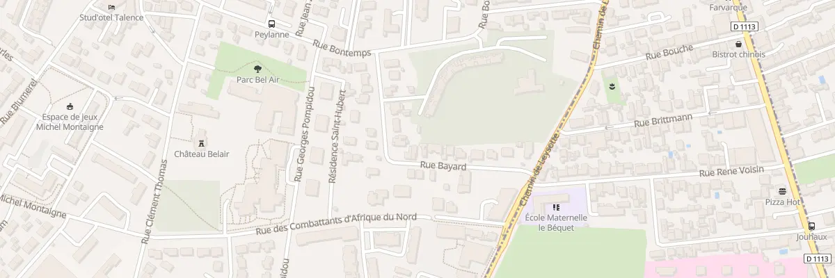 Plan du 19 Rue Bayard à Talence