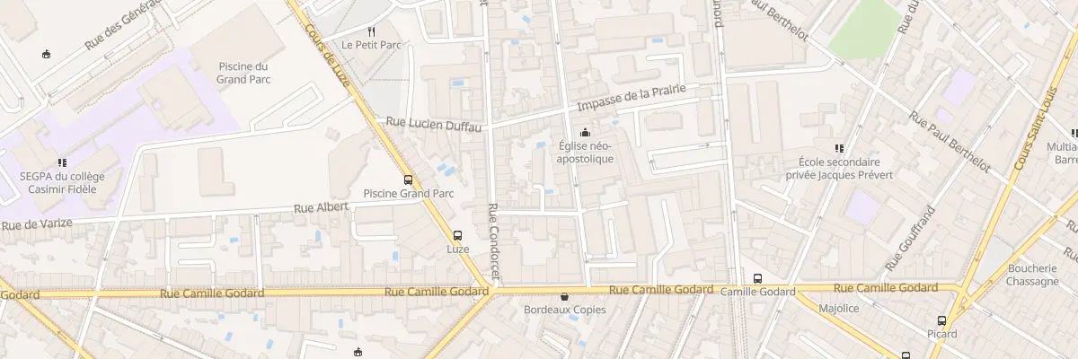 Plan du 7B Rue Cazalis à Bordeaux