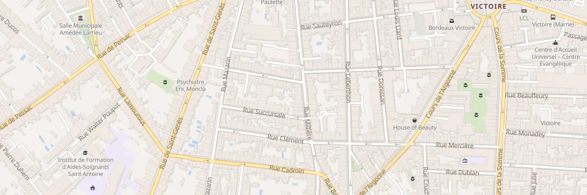 Plan du 51 Rue Millière à Bordeaux