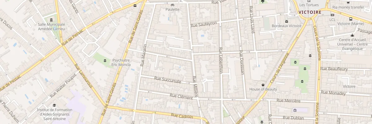 Plan du 45 Rue Millière à Bordeaux