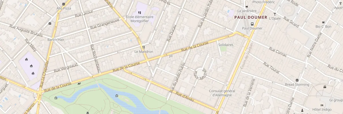 Plan du 46 Rue de la Course à Bordeaux