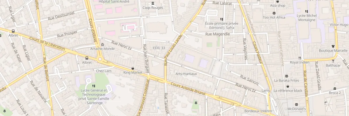 Plan du 40 Rue Henri IV à Bordeaux
