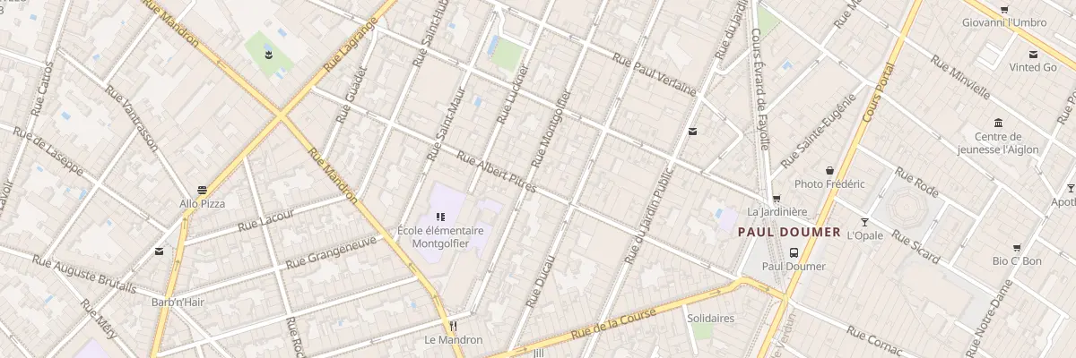 Plan du 47 Rue Albert Pitres à Bordeaux