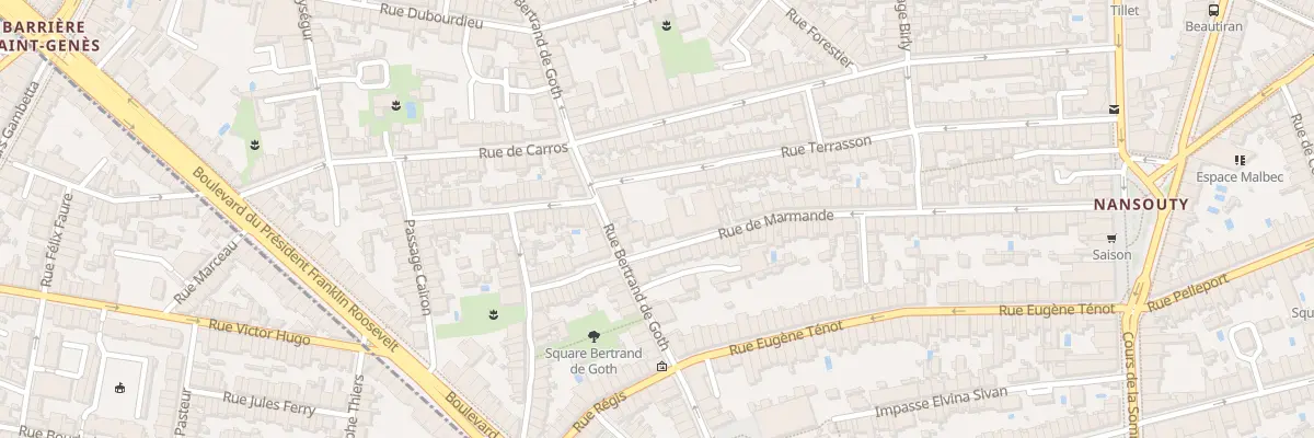 Plan du 97 Rue de Marmande à Bordeaux