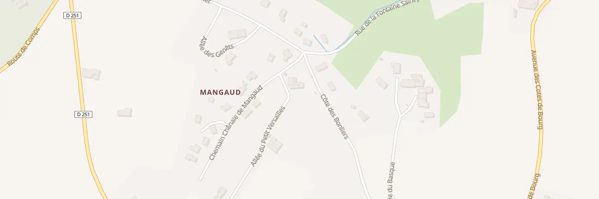 Plan du 2 All du Petit Versailles à Samonac