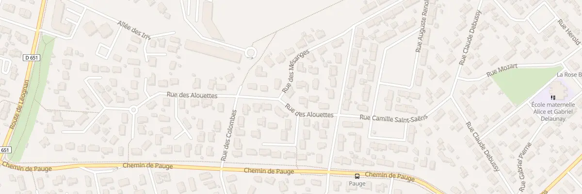 Plan du 16 Rue des Mésanges à Villenave-d’Ornon