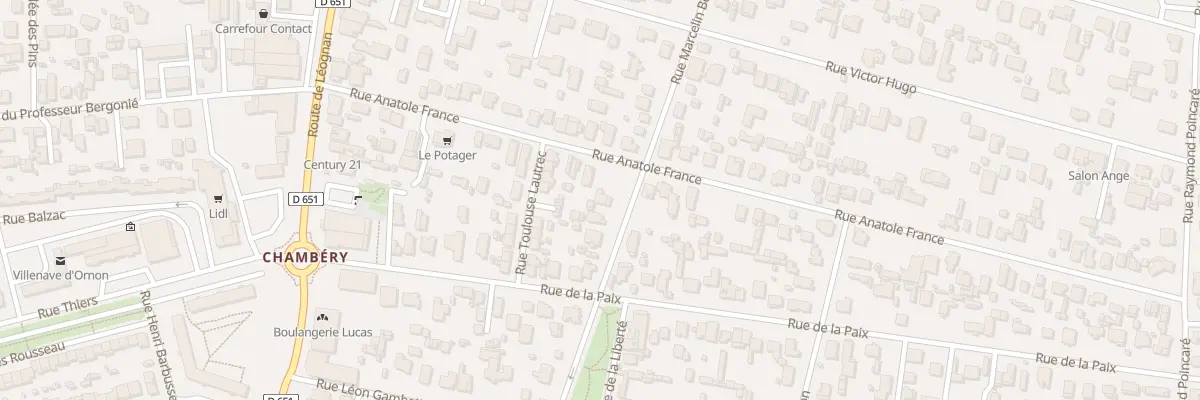 Plan du 27 Rue Anatole France à Lacanau