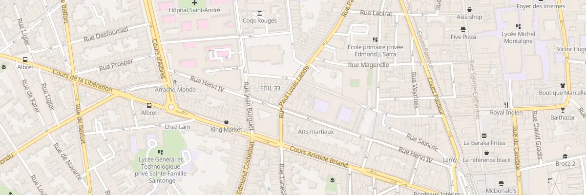 Plan du 76 Rue Paul Louis Lande à Bordeaux
