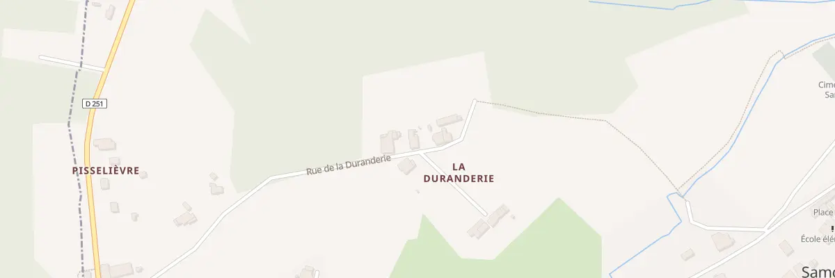 Plan du 10 Rue de la Duranderie à Samonac