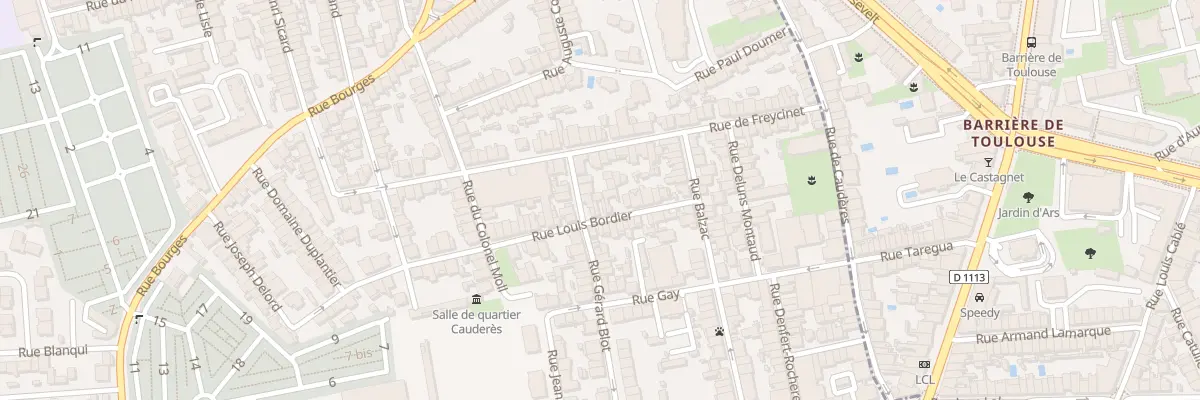Plan du 17 Rue Louis Bordier à Talence
