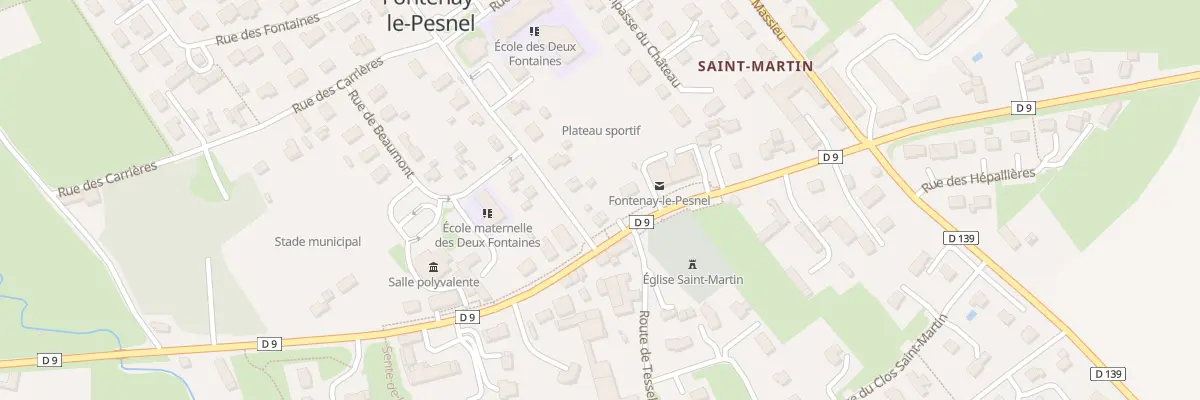 Plan du 21 Rue Saint-Martin à Fontenay-le-Pesnel