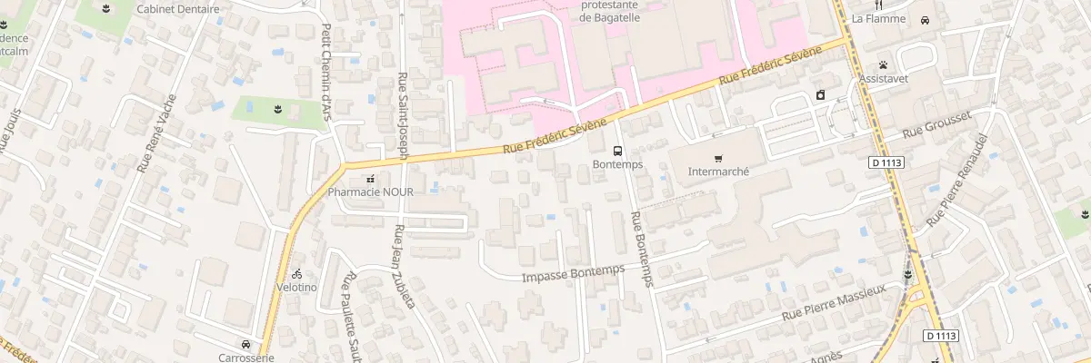 Plan du 298 Rue Frédéric Sevene à Talence