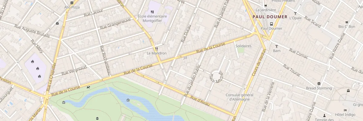Plan du 50 Rue de la Course à Bordeaux