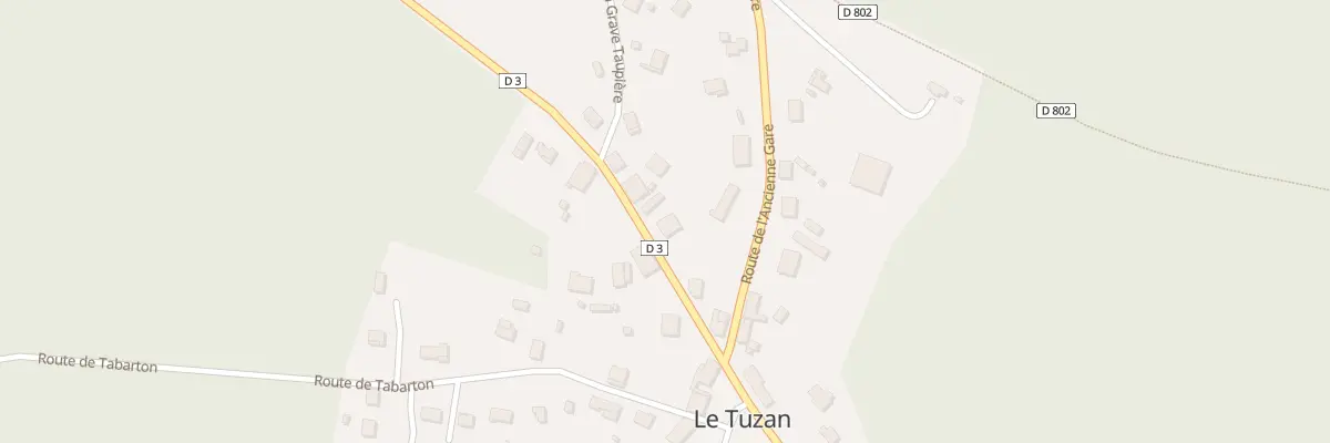 Plan du 9002 Le Bourg-nord au Tuzan
