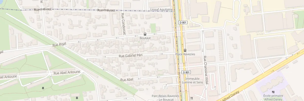 Plan du 15 Rue Gabriel Peri au Bouscat