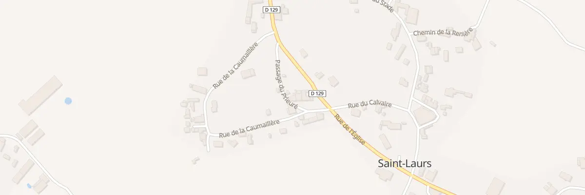 Plan du 34 Pas du Prieuré à Saint-Laurs