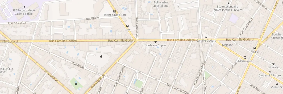 Plan du 80 Rue Camille Godard à Bordeaux