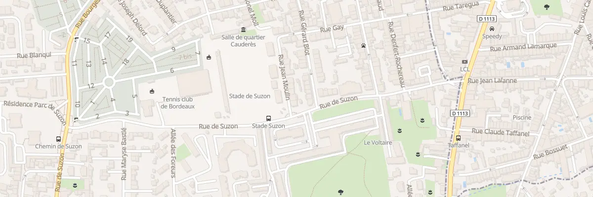 Plan du 16 Rue Jean Moulin à Talence