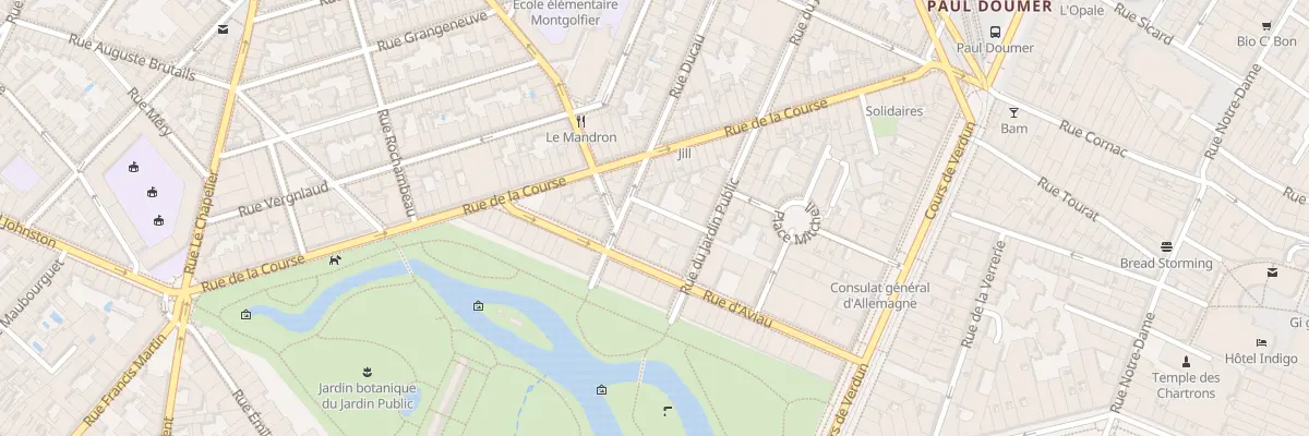 Plan du 10 Rue Sebastien Prevot à Bordeaux