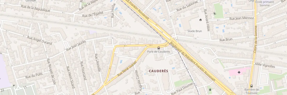 Plan du 38 Rue René Goblet à Talence