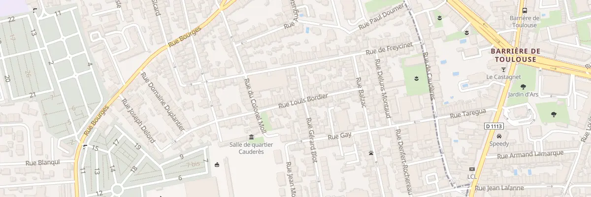 Plan du 21 Rue Louis Bordier à Talence