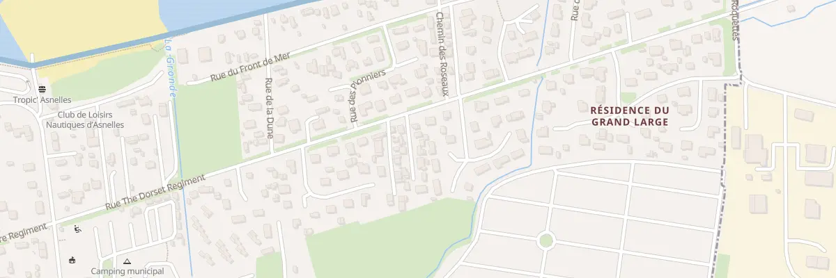 Plan du 2 All des Tamaris à Asnelles