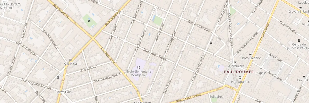 Plan du 57 Rue Albert Pitres à Bordeaux