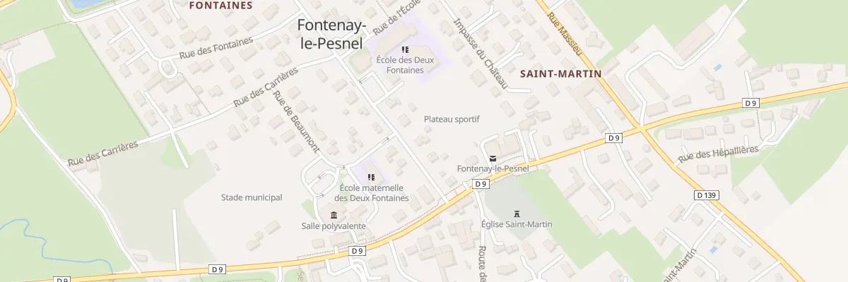 Plan du 21 Rue Flavacourt à Fontenay-le-Pesnel