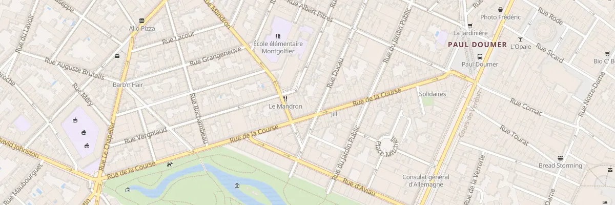 Plan du 51 Rue de la Course à Bordeaux