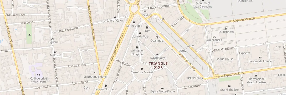 Plan du 25 Rue Mably à Bordeaux